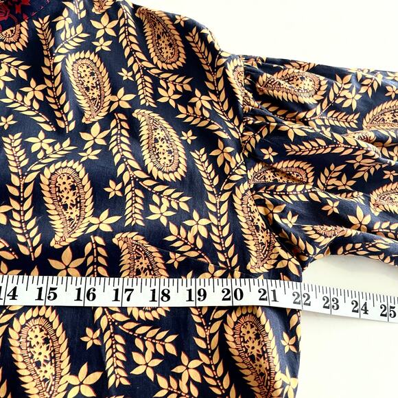 Sachin & Babi Celestine Paisley Print 3/4 Sleeve Tunic Shift Mini Dress Size XS - Picture 12 of 14